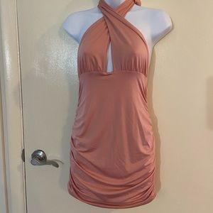Shein Blush halter dress.